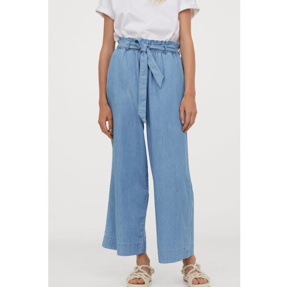 H&M Wide High Waist Ankle Length denim - Picture 1 of 9